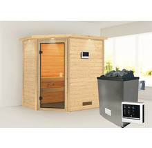 Sauna met saunakachel en bediening