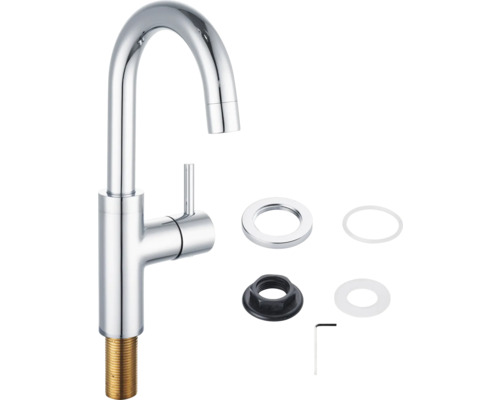 Wastafelkraan met toebehoren