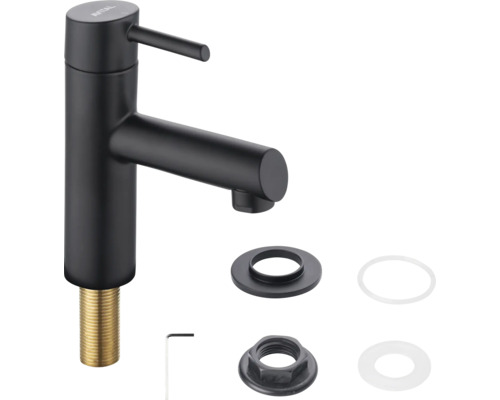 Eengreeps wastafelmengkraan met montageaccessoires