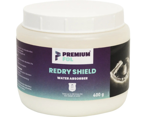 PREMIUMFOL Redry Shield water absorber 400 gram Premium Fol Redry Shield waterabsorber met een inhoud van 400 gram