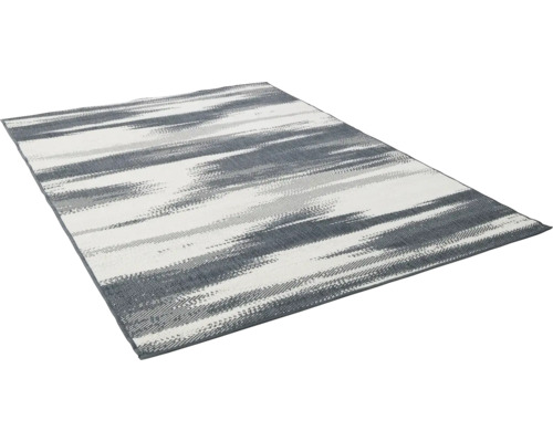 Grijs wit gestreept tapijt