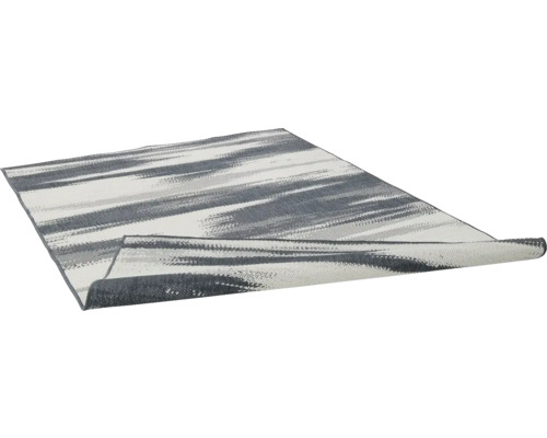 Grijs wit gestreept tapijt