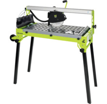 Tegelsnijmachine met werktafel en zwarte stofzak