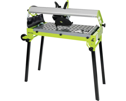 Zipper tegelsnijmachine met tafel en zwarte stofopvangzak