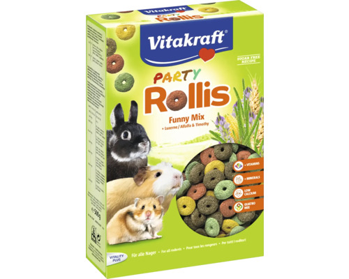 VITAKRAFT Rollis, party, knaagdier en konijn Vitakraft Party Rollis Funny Mix Knaagdiervoeder pak