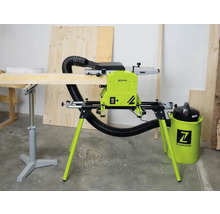 Schaafmachine met afzuiging en werkstukondersteuning voor houtbewerking