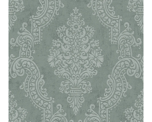 A.S. CRÉATION Vliesbehang 39765-1 Pure Elegance ornament groen Behang met bloemmotief ornament