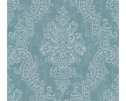 A.S. CRÉATION Vliesbehang 39765-4 Pure Elegance ornament blauw Behang met een ornamentaal motief