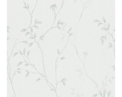 A.S. CRÉATION Vliesbehang 39767-3 Pure Elegance bladeren wit Behang met bladrankenpatroon