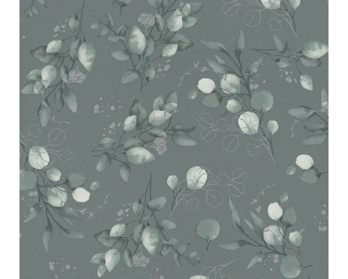 A.S. CRÉATION Vliesbehang 39768-3 Pure Elegance bladeren groen Behang met eucalyptuspatroon