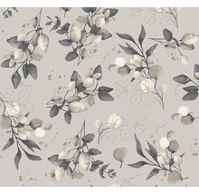 Behang met eucalyptusbladdesign