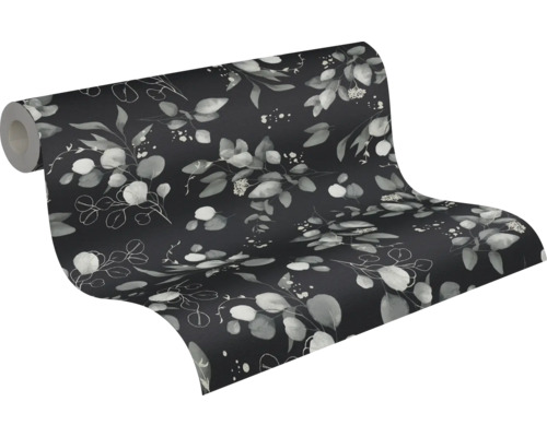 Behangrol met bladerdesign