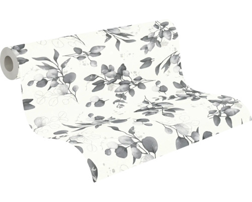 Behangrol met eucalyptuspatroon