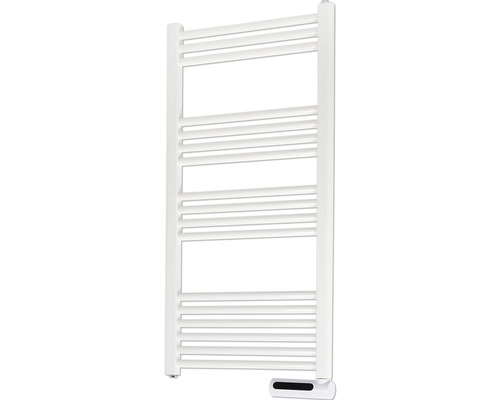 Witte handdoekradiator voor de badkamer