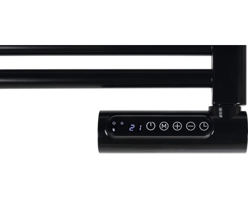 Elektrische handdoekradiator met bedieningspaneel