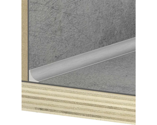 Kunststof plint tegen een wand