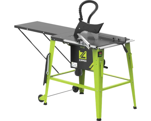 Tafelzaag met tafelverbreding en Zipper logo
