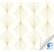Behang met geometrisch waaiermotief