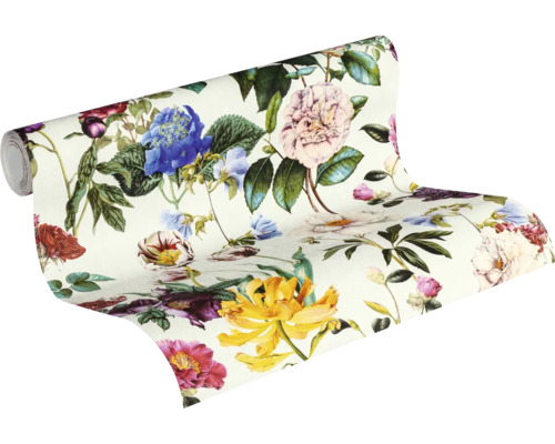 Behangrol met bloemmotief