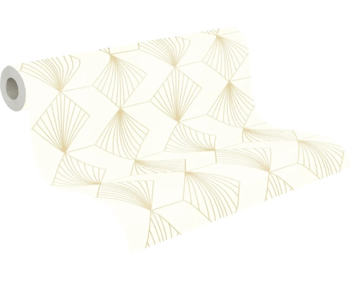 A.S. CRÉATION Voorgelijmd Vliesbehang 78494-1 Designdrop grafisch wit goud crème A.S. CRÉATION Voorgelijmd Vliesbehang 78494-1 Designdrop grafisch wit goud crème