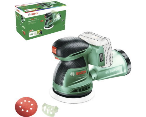 Bosch excentrische schuurmachine UniversalOrbit 18V-20 met accessoires en verpakking