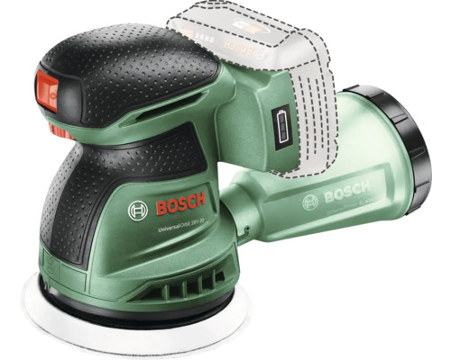 Bosch excentrische schuurmachine met stofafzuiging en accu