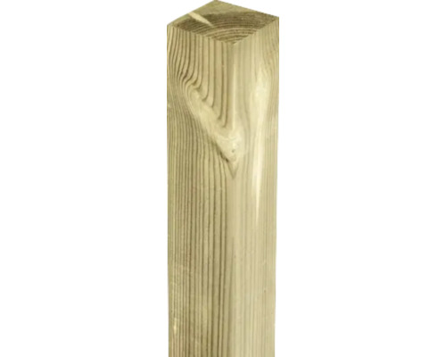 Houten paal met drie hoeken