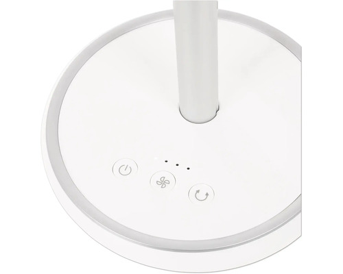 Basis van een tafelventilator met bedieningselementen