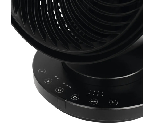 Gedetailleerd beeld van een ventilator met bedieningspaneel