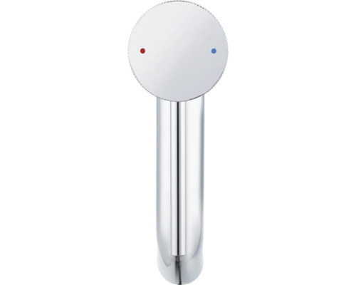 Metalen kraan met temperatuurweergave