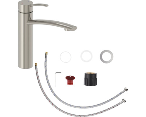 Wastafelkraan met installatieaccessoires