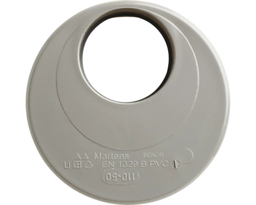 Martens afdekrozet van kunststof voor sanitaire toepassingen