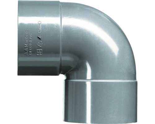 PVC bochtstuk voor afvoerbuizen