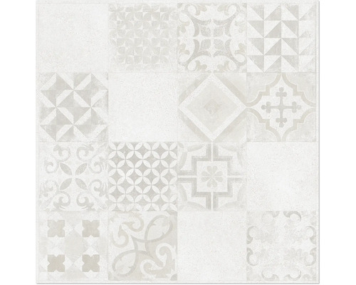 Decoratietegel Bergamo ivoor 60x60 cm gerectificeerd Tegelpatroon met verschillende designs