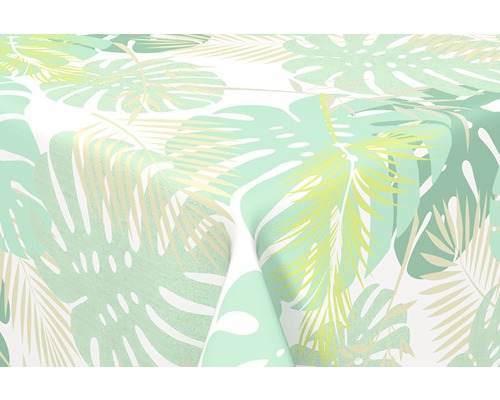 VENILIA Tafelzeil palmboom 140 cm breed (van de rol) Tafelkleed met Monstera- en palmmotief