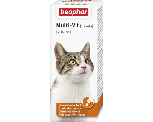 Beaphar Multi-Vit voor katten ter ondersteuning bij haaruitval en jeuk