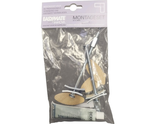 Easymate Montageset voor de professionele verbinding van werkbladen.