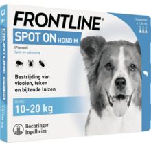 Frontline Spot On Hond M tegen vlooien, teken en bijtende luizen voor honden met een lichaamsgewicht van 10 tot 20 kg