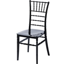 Zwarte Chiavari stoel van kunststof