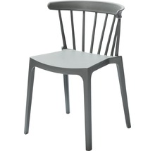 Kunststof stoel met rugleuning