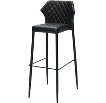 Barhocker met rugleuning en voetensteun