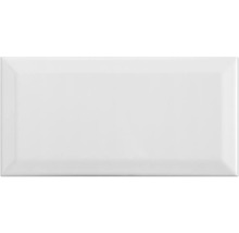 Witte keramische tegel in metro stijl