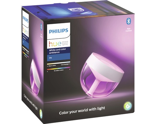 Philips Hue Iris White and Color Ambiance lamp in verpakking