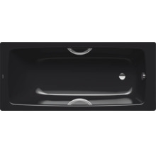 Zwart ligbad met handgrepen