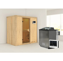 Sauna met saunaoven en bediening binnenshuis