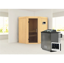 Sauna met saunakachel en bediening