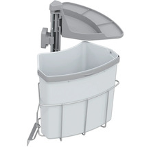 Afvalbak met deksel en montagebeugel