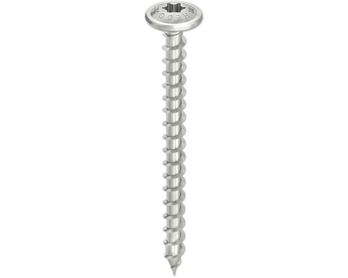 HECO Topix-Plus Universele schroef 8,0x50 mm tellerkop Torx T40 voldraad RVS A2, 50 stuks