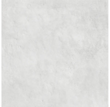 Vierkante, lichte tegel met mat oppervlak.