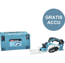 Makita schaafmachine met transportkoffer en gratis accu